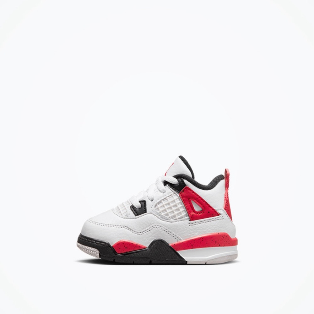 AIR JORDAN 4 RETRO (TD)
WHITE/FIRE RED-BLACK 🏀